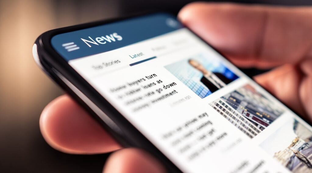 news portal in mobile phone